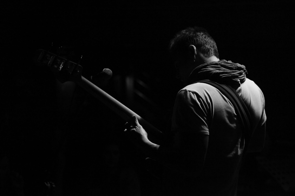 Apostolis Kaltsas plays the bass